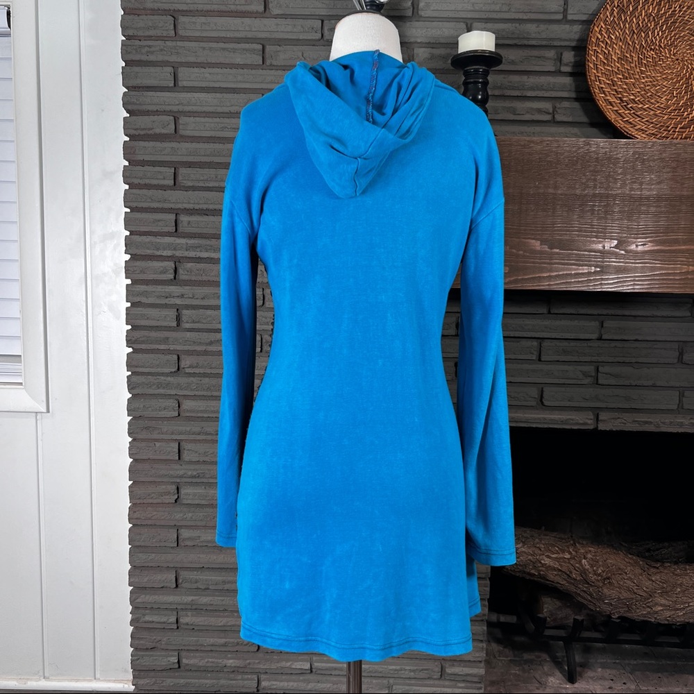 Rising International Patchwork Hoodie Size Medium - image 3